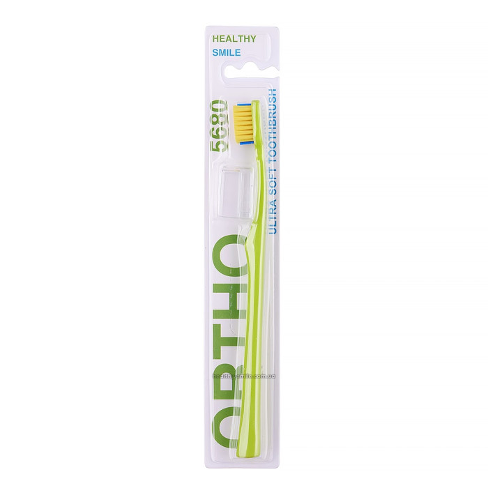 Healthy Smile Ortho Ортодонтична зубна щітка, салатова